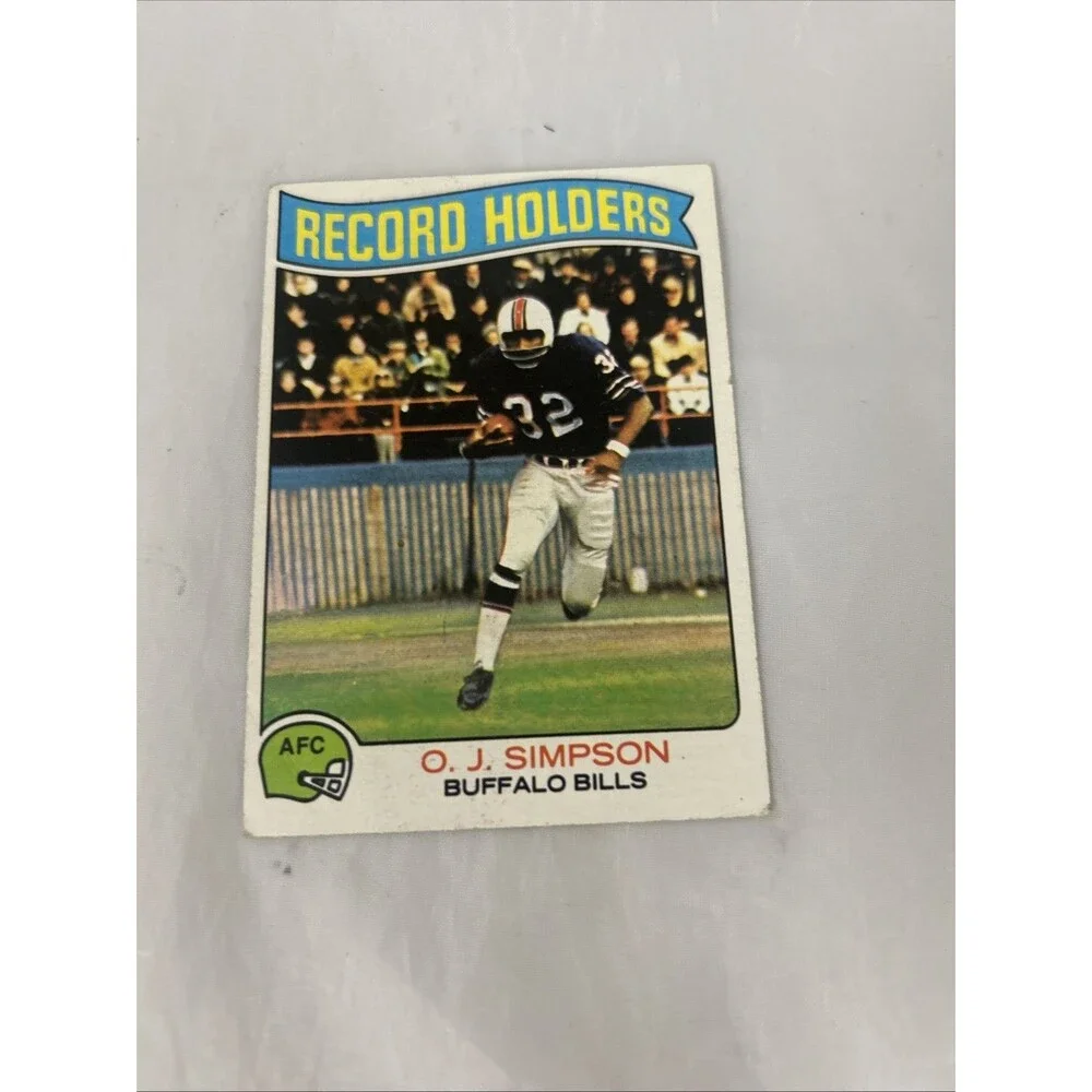O. J. Simpson Football Card Lot (6 Cards) Vintage Buffalo Bills, San Francisco